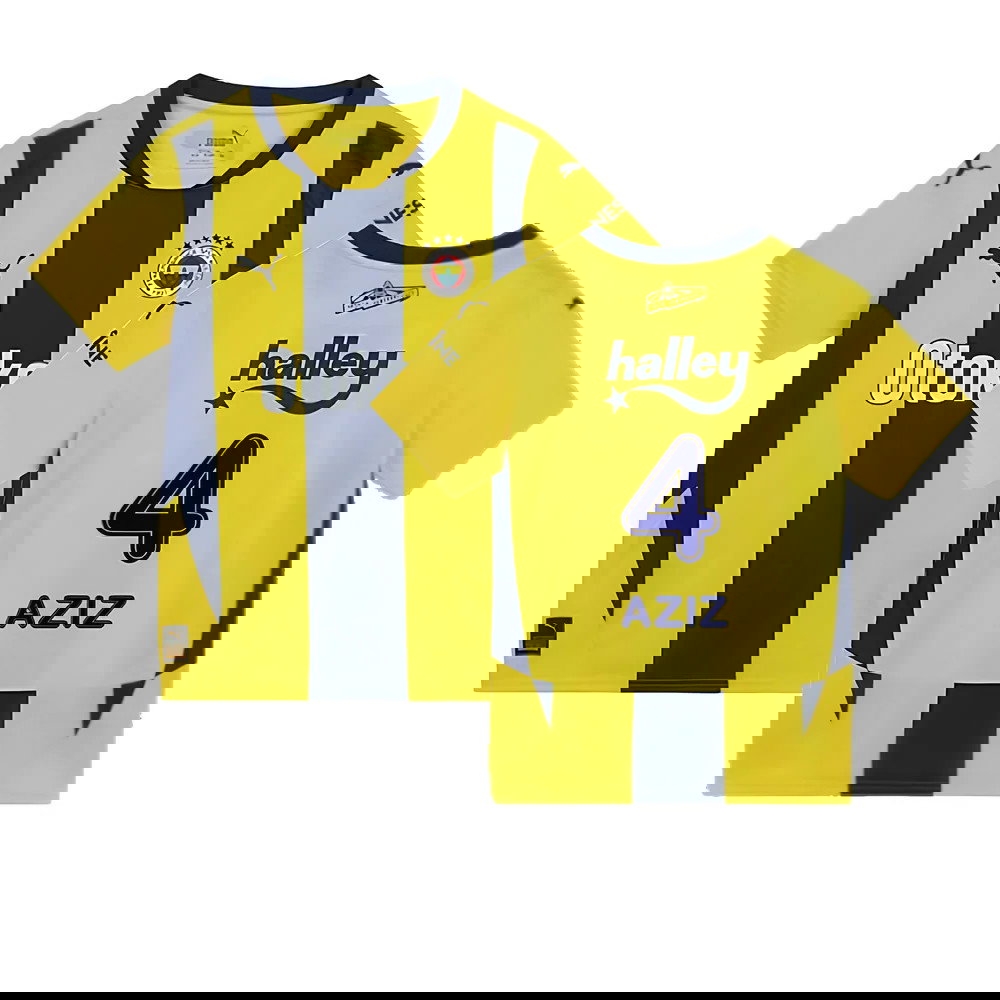 2024-2025 Fenerbahce Home Shirt (Kids) (Aziz 4)
