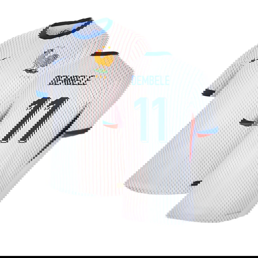 2024-2025 France Away Dri-ADV Match Shirt (Dembele 11)