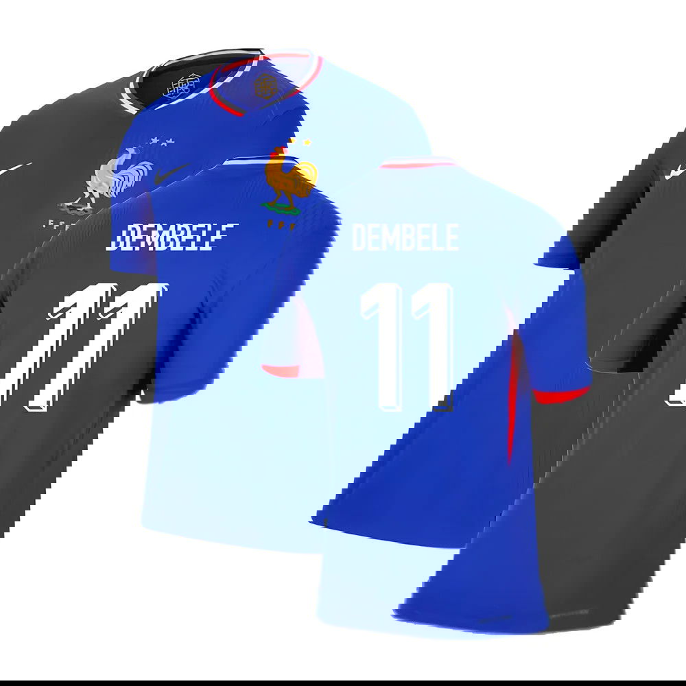 2024-2025 France Dri-FIT ADV Match Home Shirt (Dembele 11)