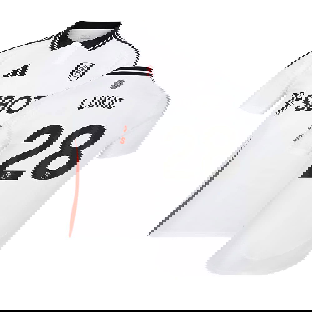 2024-2025 Fulham Home Shirt (Lukic 28)