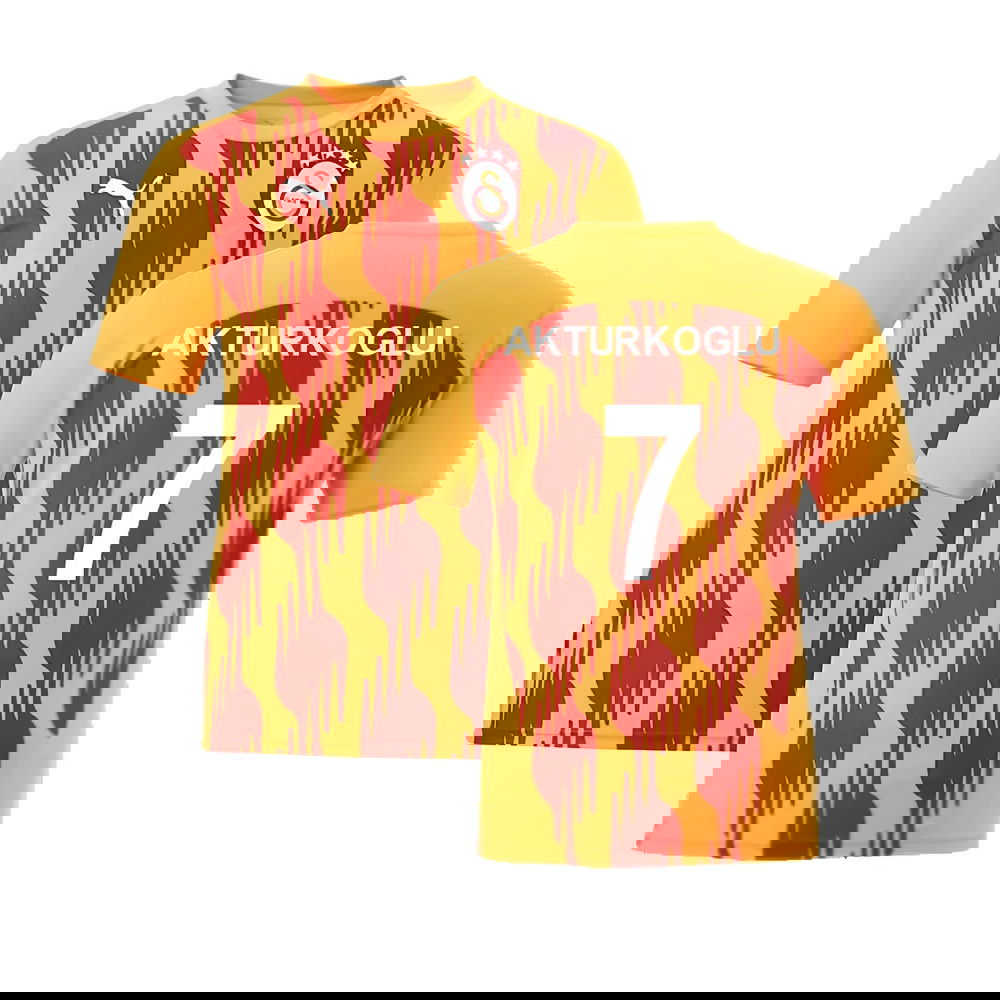 2024-2025 Galatasaray Pre-Match Shirt (Orange) (Akturkoglu 7)