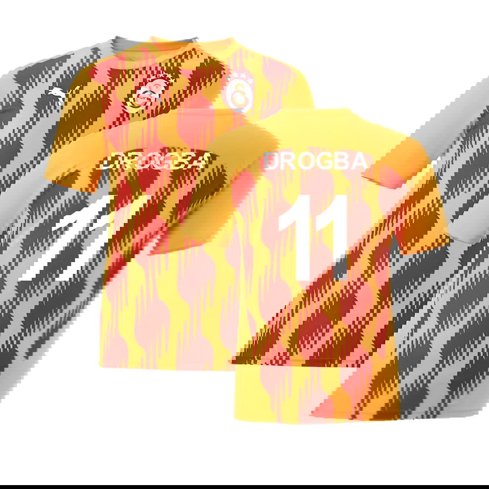 2024-2025 Galatasaray Pre-Match Shirt (Orange) (Drogba 11)