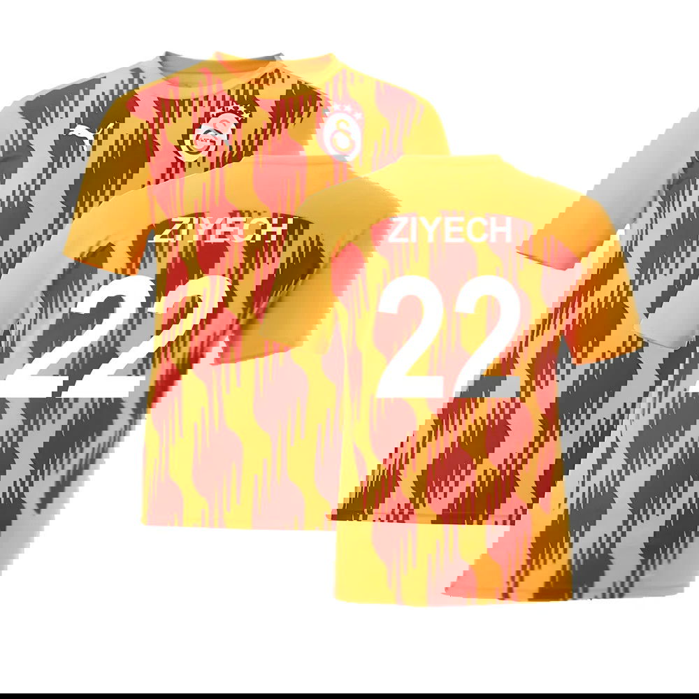 2024-2025 Galatasaray Pre-Match Shirt (Orange) (Ziyech 22)