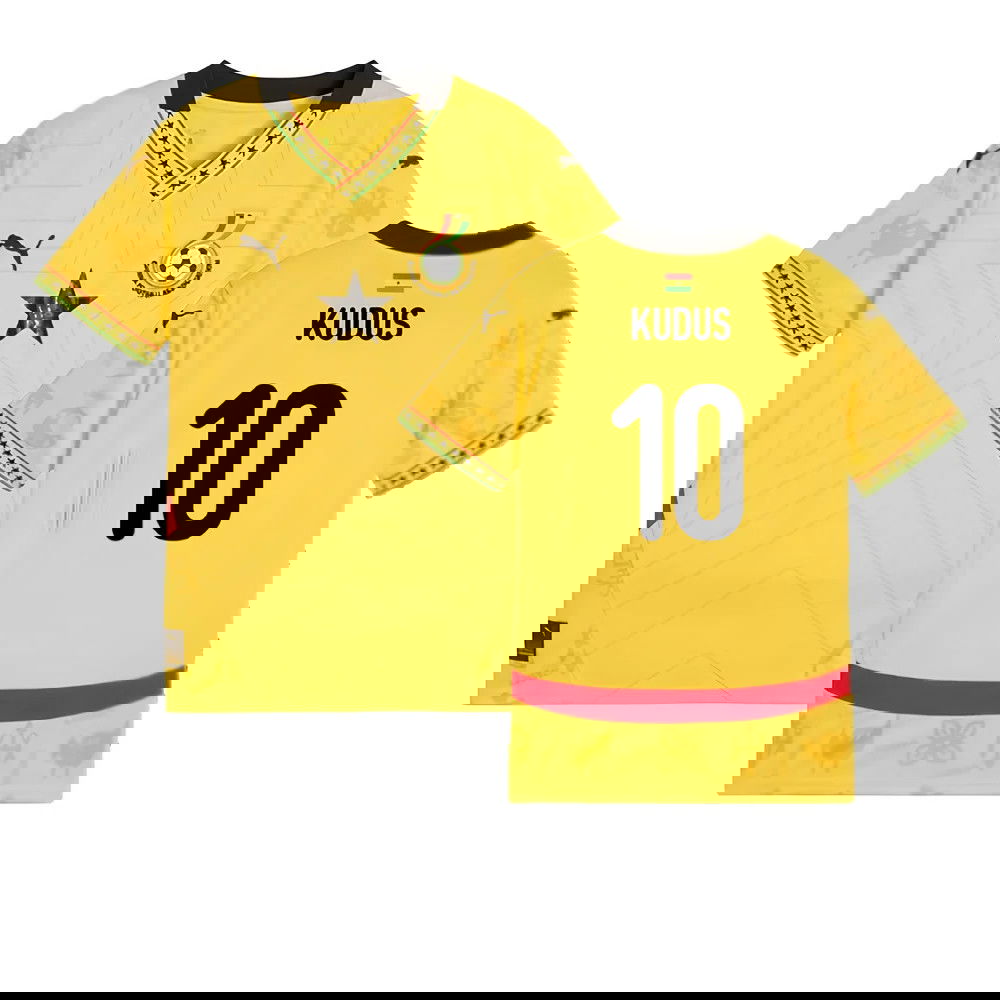 2024-2025 Ghana Away Shirt (Kids) (Kudus 10)