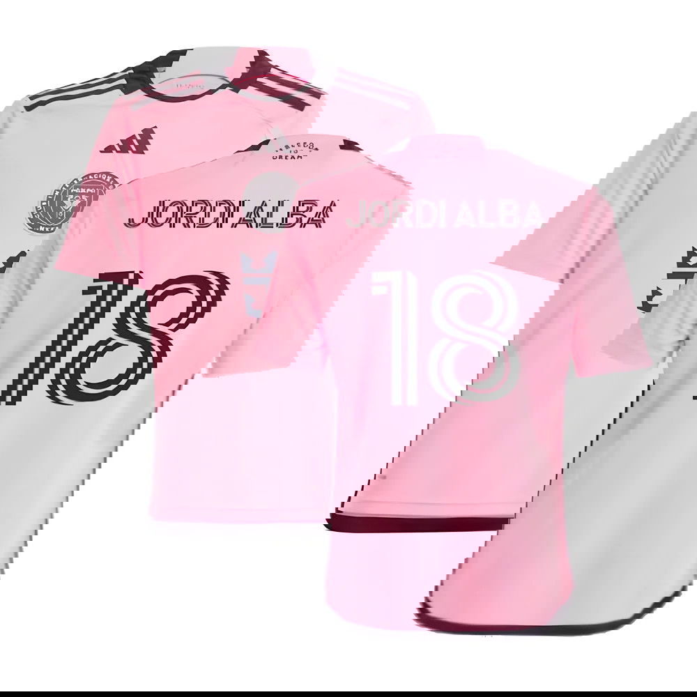 2024-2025 Inter Miami Home Shirt (Kids) (Jordi Alba 18)