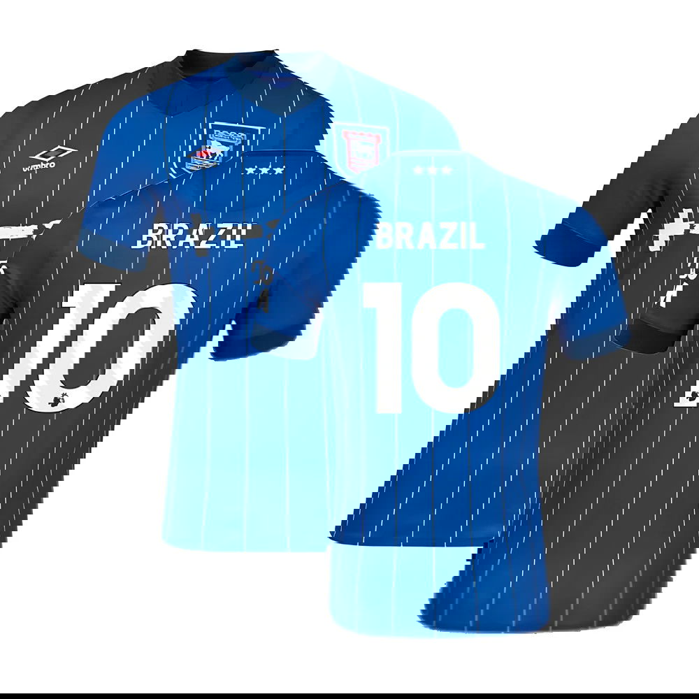 2024-2025 Ipswich Town Home Shirt (Brazil 10)
