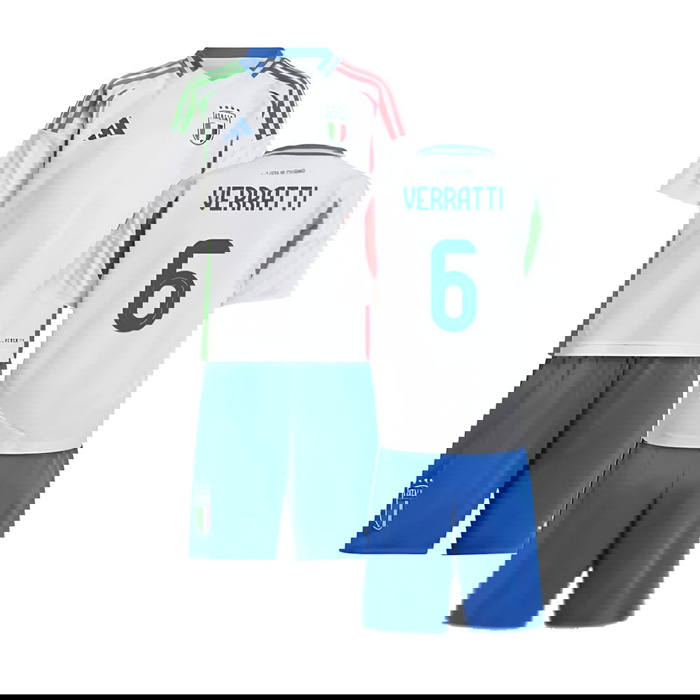 2024-2025 Italy Away Mini Kit (VERRATTI 6)