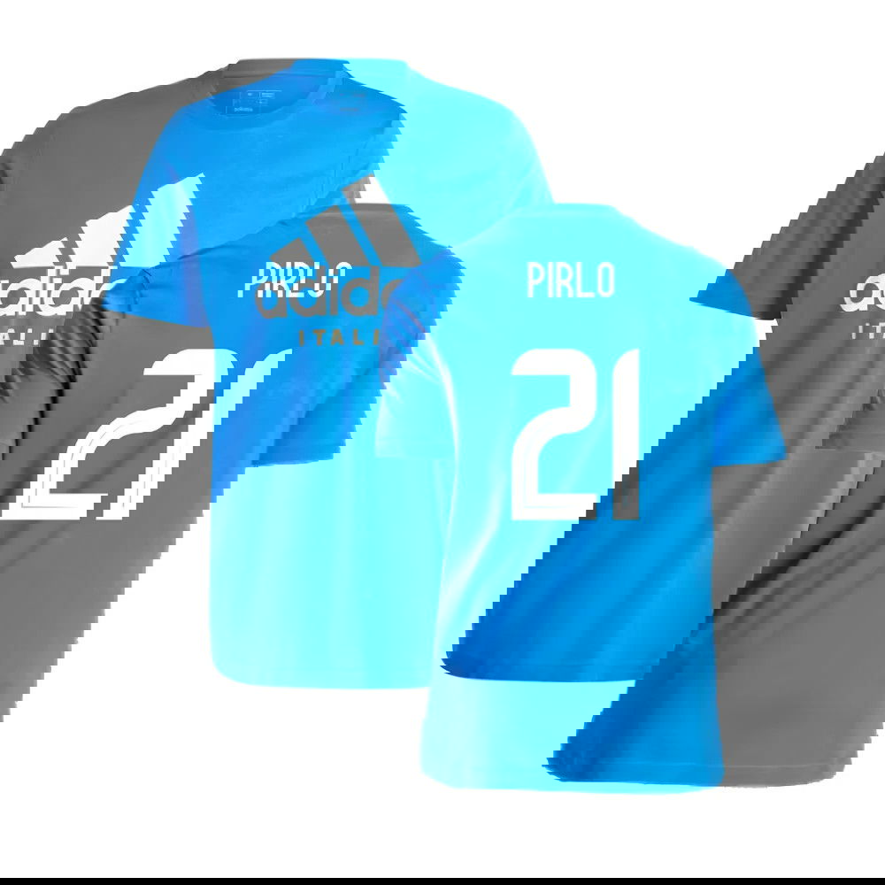 2024-2025 Italy DNA Graphic Tee (Blue) (PIRLO 21)