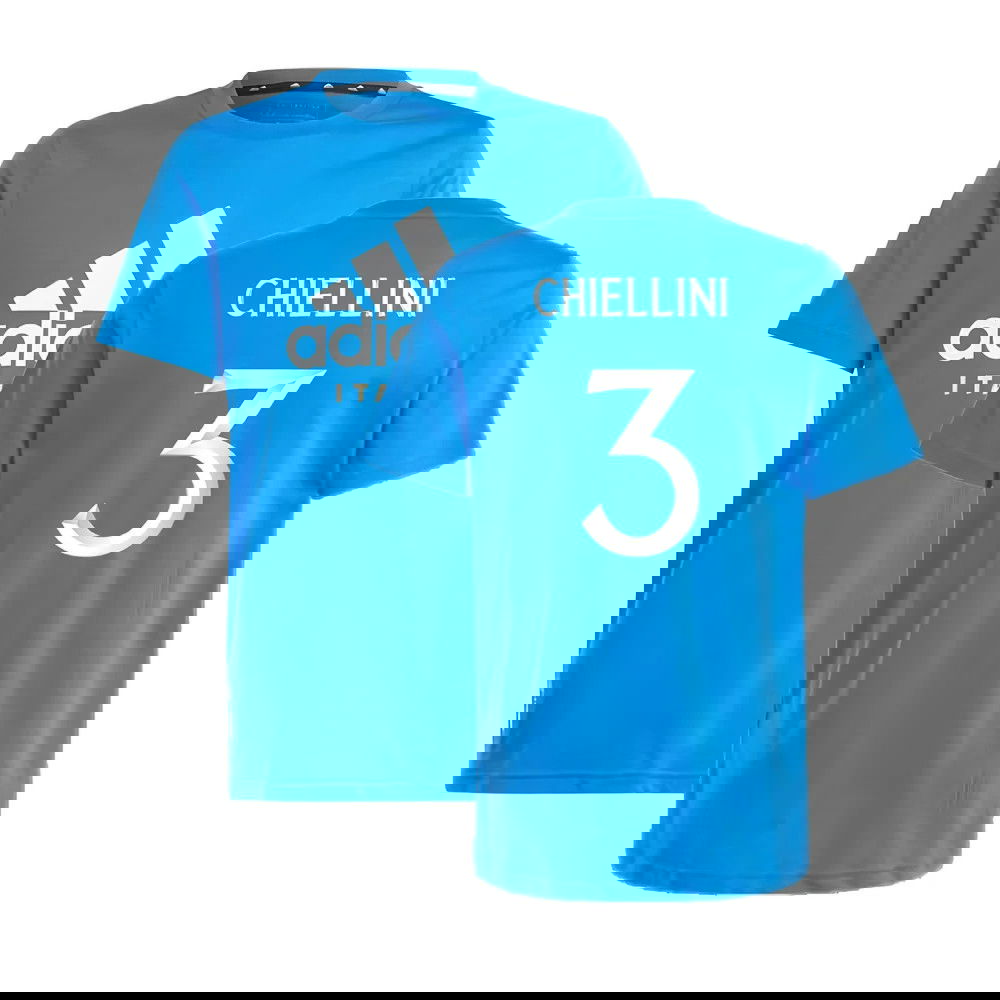 2024-2025 Italy DNA Tee (Blue) - Kids (CHIELLINI 3)