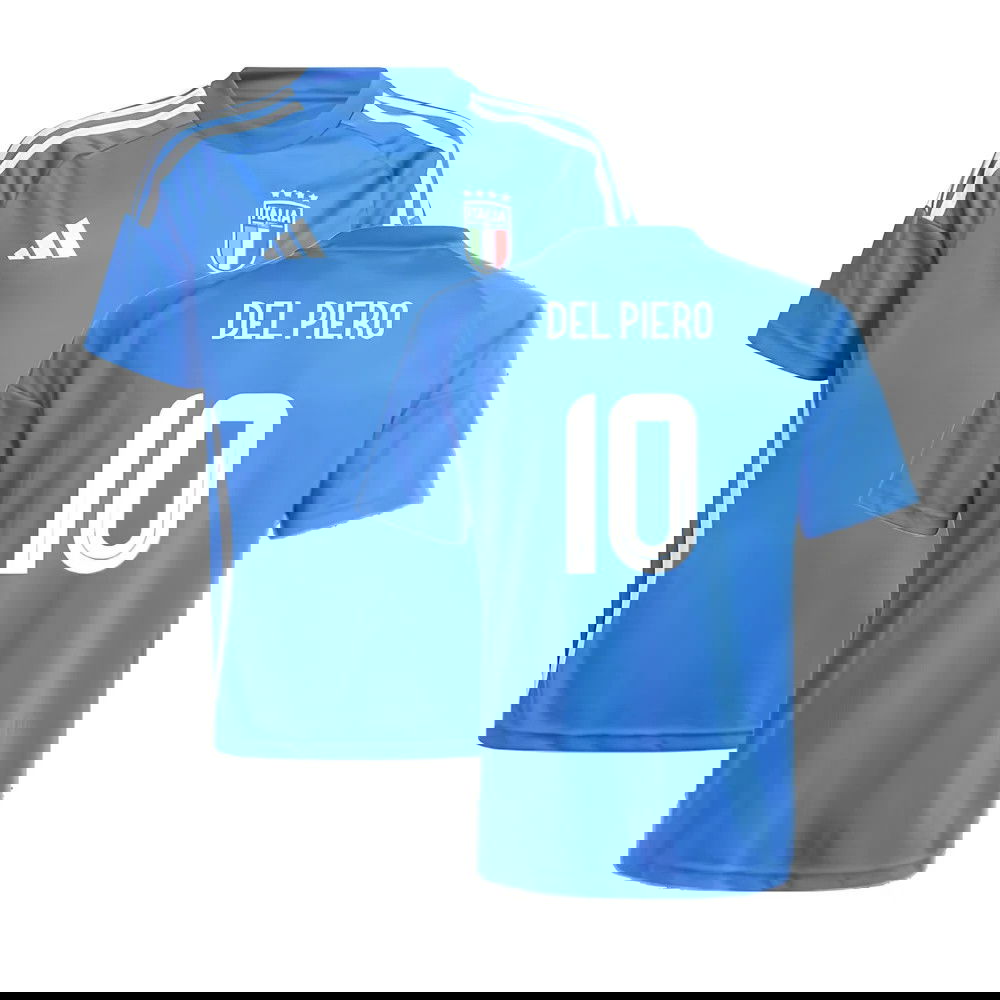 2024-2025 Italy Home Fan Jersey (Kids) (DEL PIERO 10)