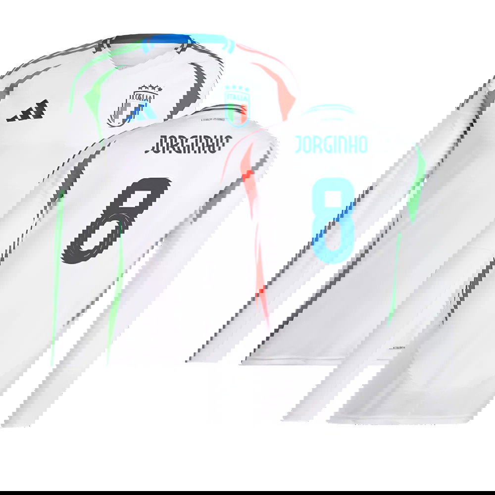 2024-2025 Italy Long Sleeve Away Shirt (JORGINHO 8)