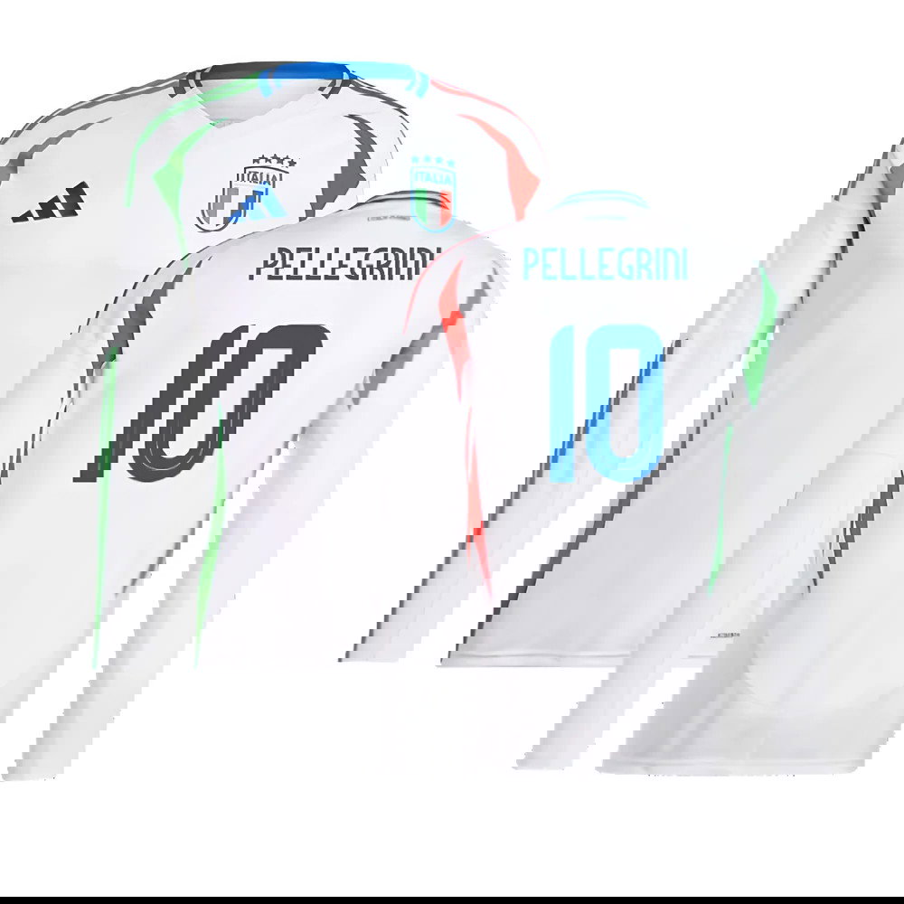 2024-2025 Italy Long Sleeve Away Shirt (PELLEGRINI 10)
