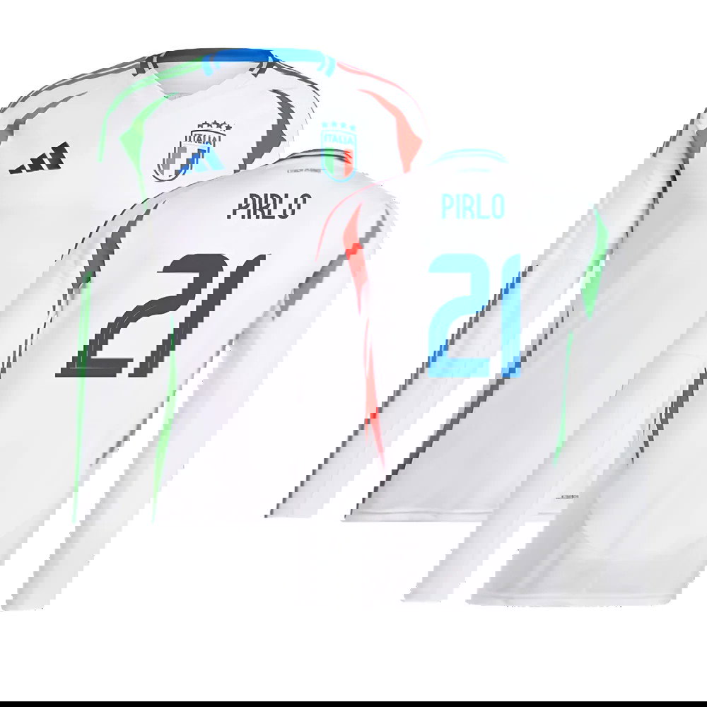2024-2025 Italy Long Sleeve Away Shirt (PIRLO 21)