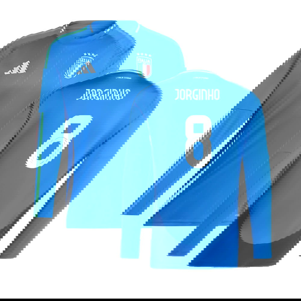 2024-2025 Italy Long Sleeve Home Shirt (JORGINHO 8)