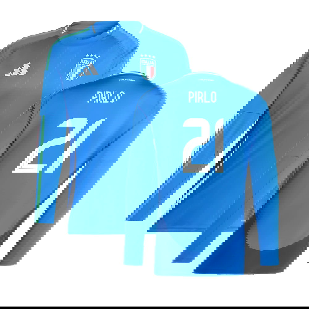 2024-2025 Italy Long Sleeve Home Shirt (PIRLO 21)