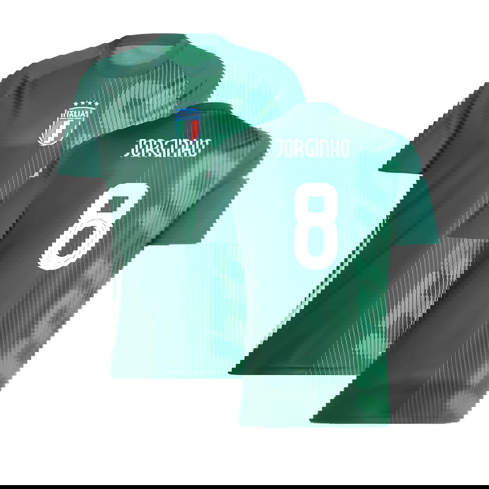 2024-2025 Italy Pre-Match Shirt (Green) (JORGINHO 8)