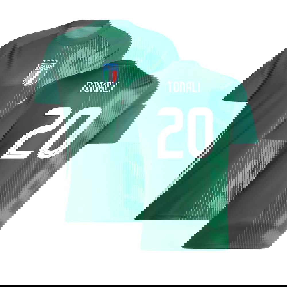 2024-2025 Italy Pre-Match Shirt (Green) (TONALI 20)