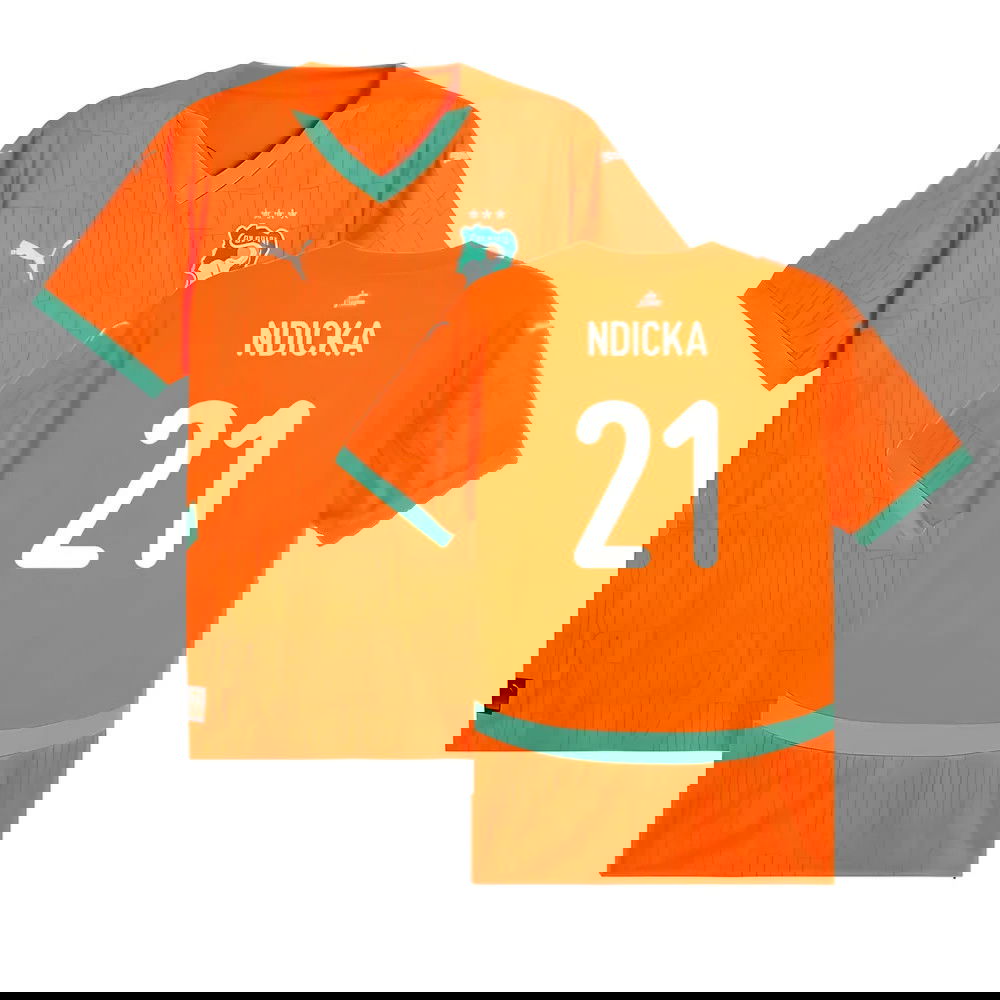 2024-2025 Ivory Coast Home Shirt (Ndicka 21)