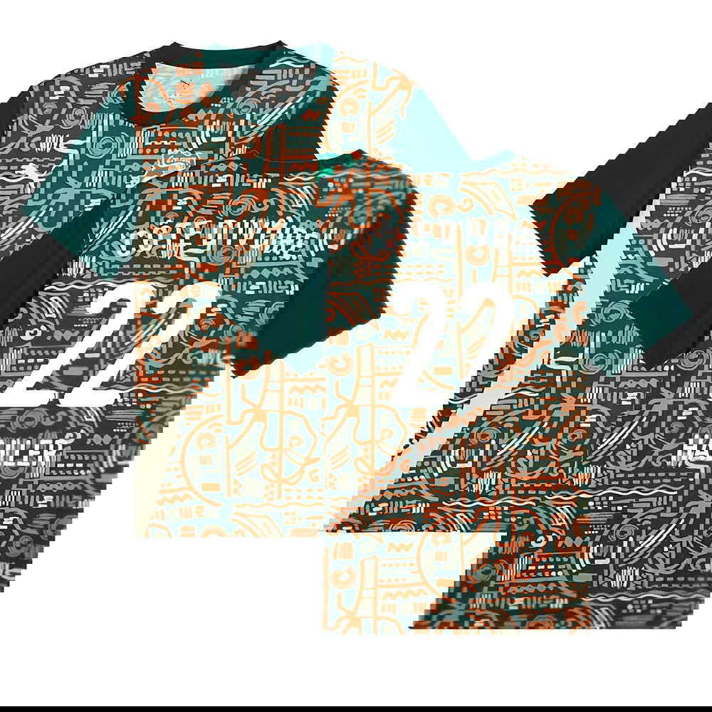 2024-2025 Ivory Coast Prematch SS Jersey (Dark Myrtle) (Haller 22)