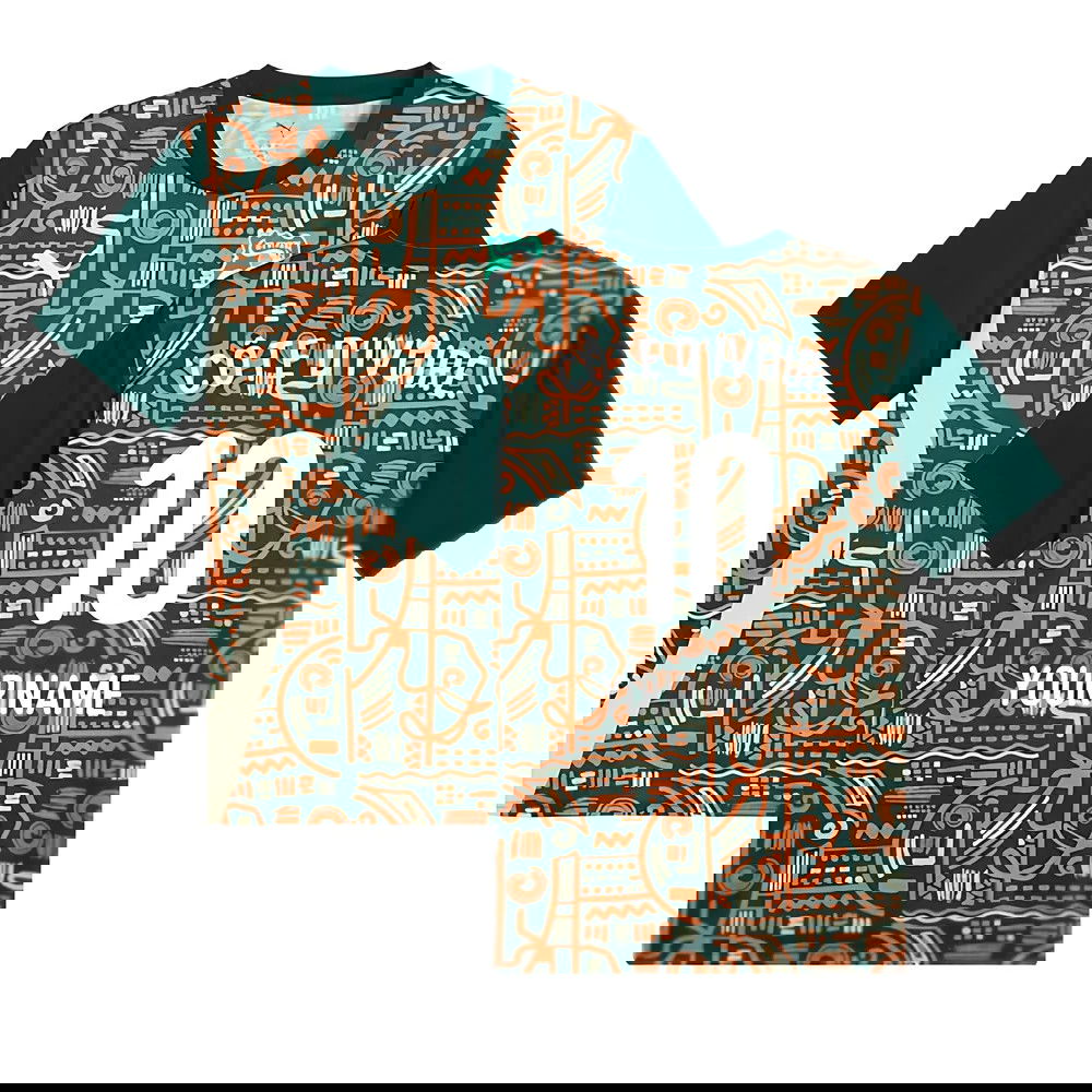 2024-2025 Ivory Coast Prematch SS Jersey (Dark Myrtle) (Your Name)