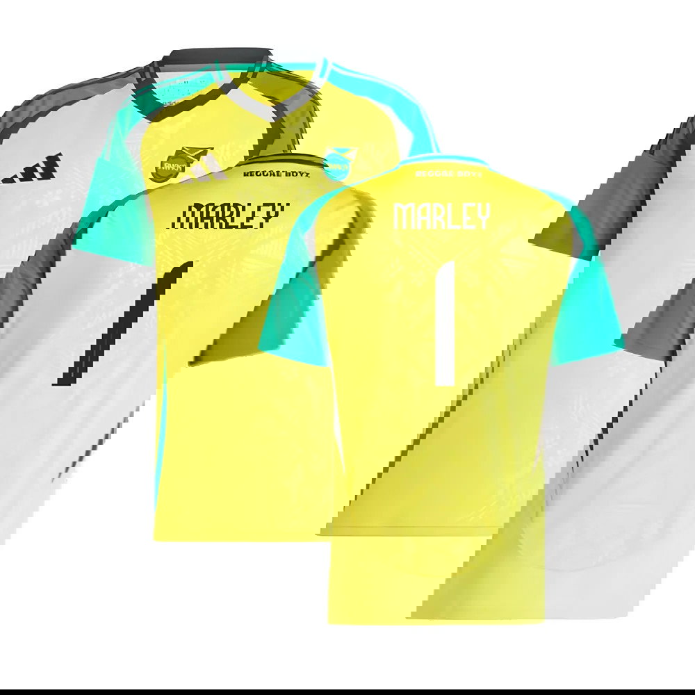 2024-2025 Jamaica Home Shirt (Womens) (Marley 1)