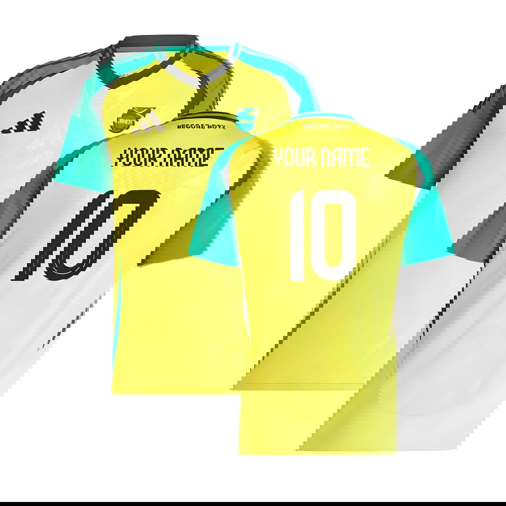 2024-2025 Jamaica Home Shirt (Womens) (Your Name)