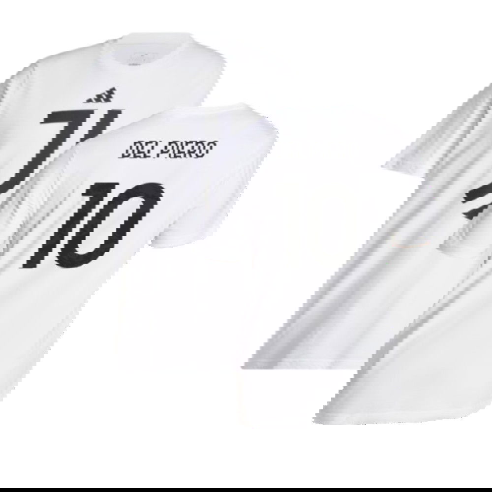 2024-2025 Juventus DNA Graphic Tee (White) (Del Piero 10)