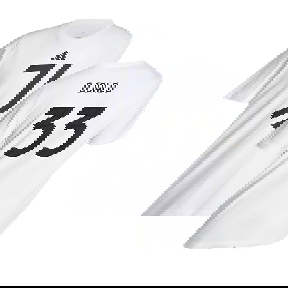 2024-2025 Juventus DNA Graphic Tee (White) (Djalo 33)