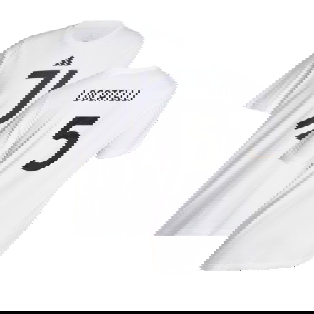 2024-2025 Juventus DNA Graphic Tee (White) (Locatelli 5)