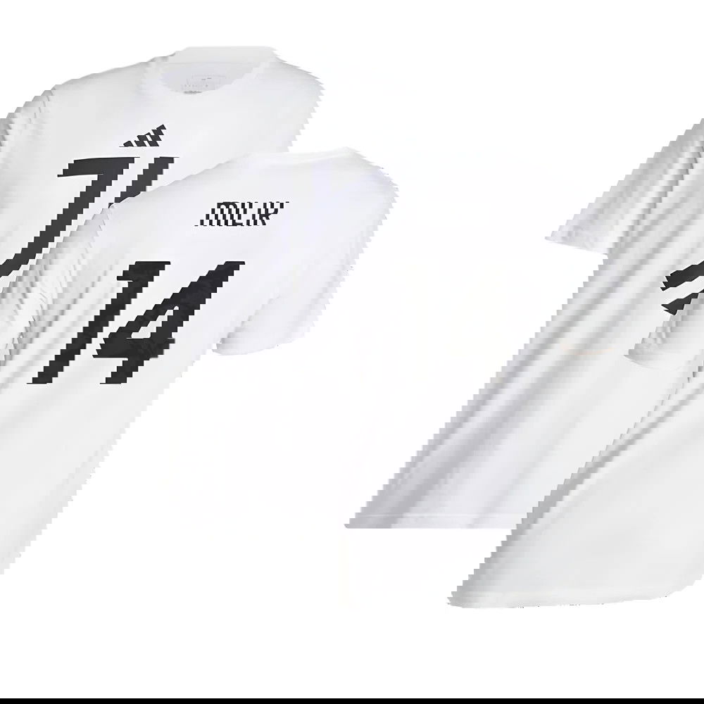 2024-2025 Juventus DNA Graphic Tee (White) (Milik 14)
