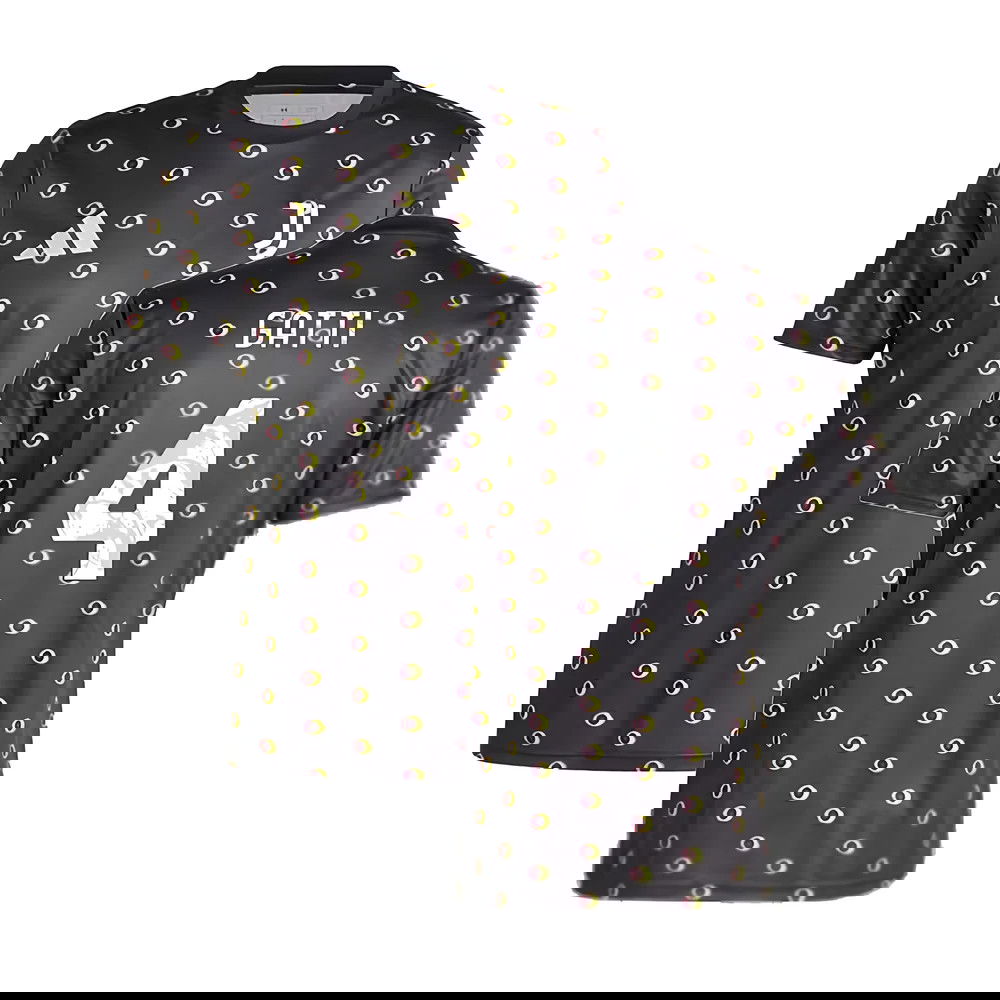 2024-2025 Juventus Pre-Match Shirt (Black) (Gatti 4)