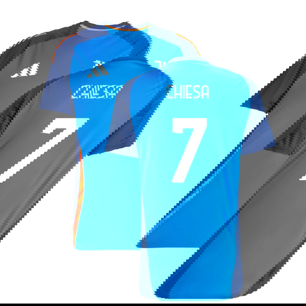 2024-2025 Juventus Training Jersey (Blue) (Chiesa 7)