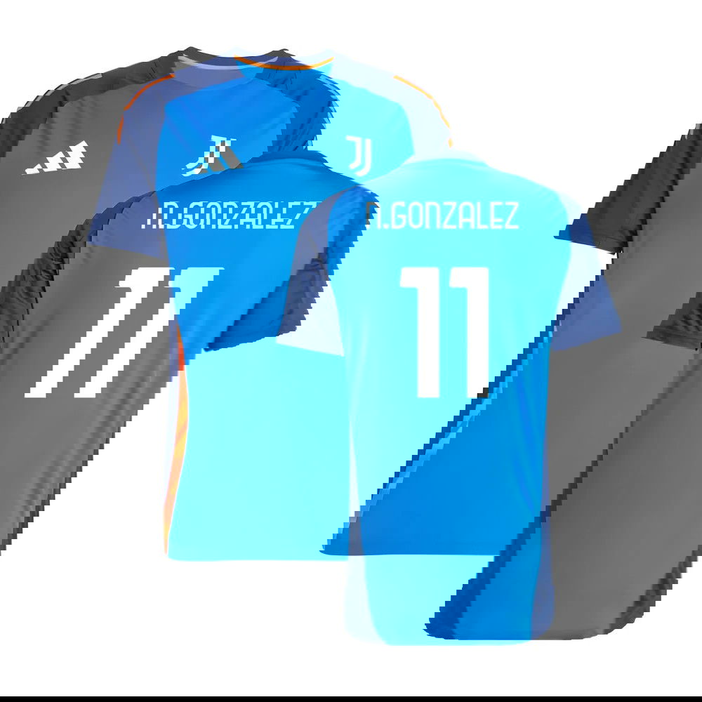 2024-2025 Juventus Training Jersey (Blue) (N.Gonzalez 11)