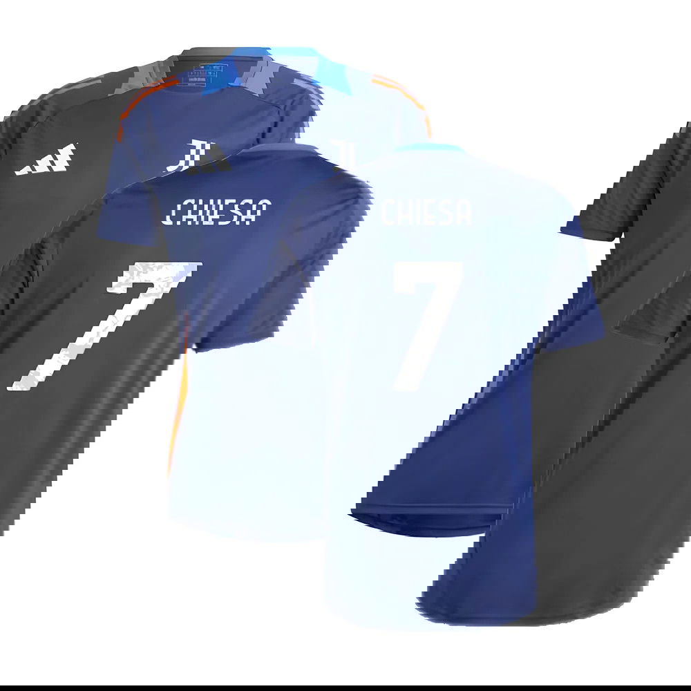 2024-2025 Juventus Training Jersey (Navy) (Chiesa 7)