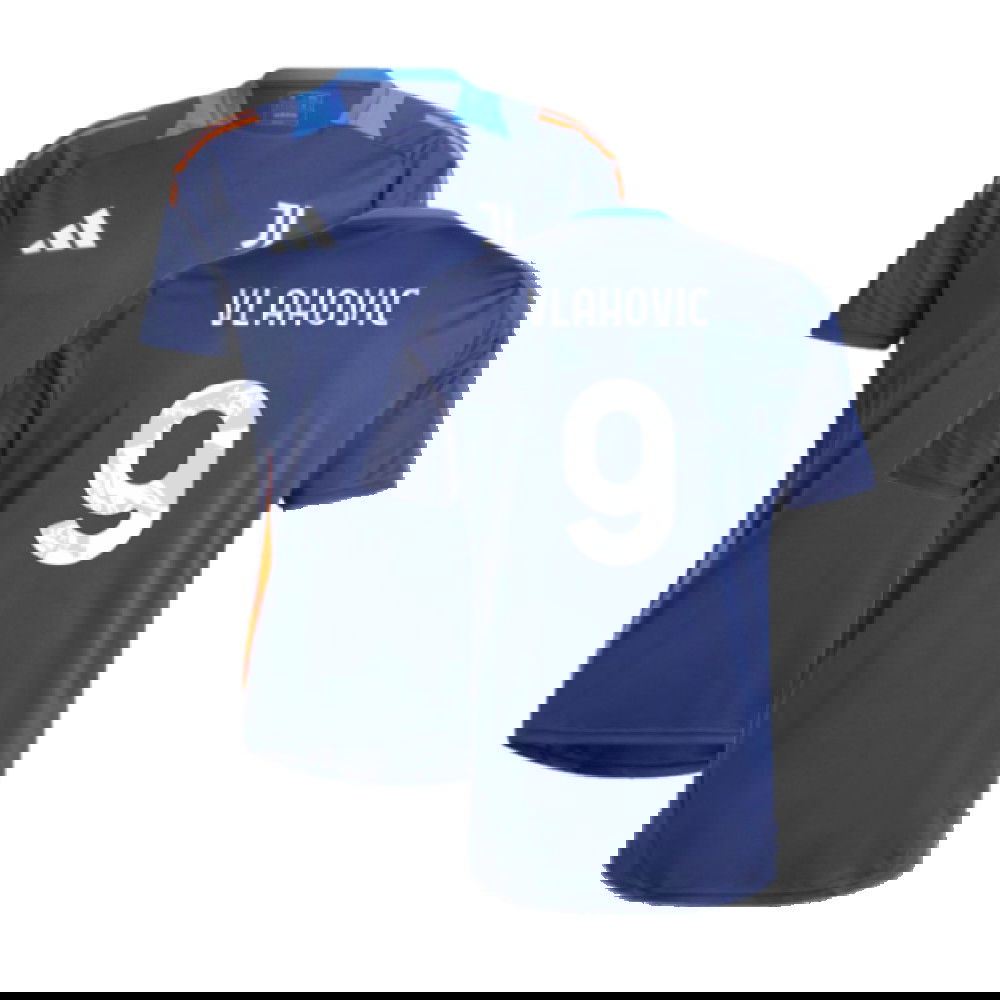 2024-2025 Juventus Training Jersey (Navy) (Vlahovic 9)