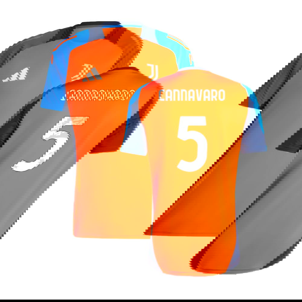 2024-2025 Juventus Training Jersey (Orange) (Cannavaro 5)