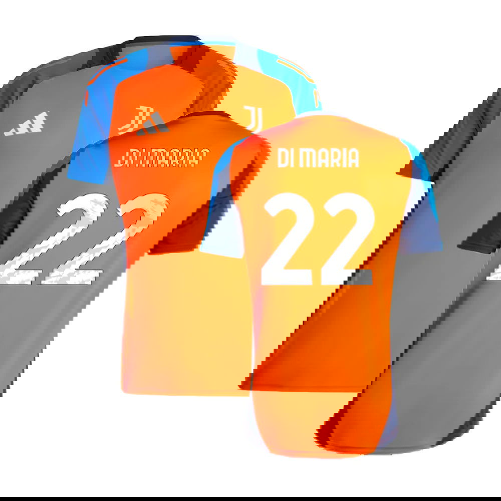 2024-2025 Juventus Training Jersey (Orange) (Di Maria 22)