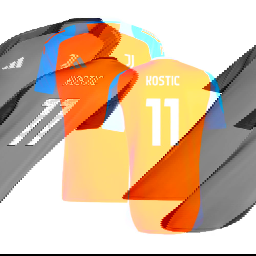 2024-2025 Juventus Training Jersey (Orange) (Kostic 11)