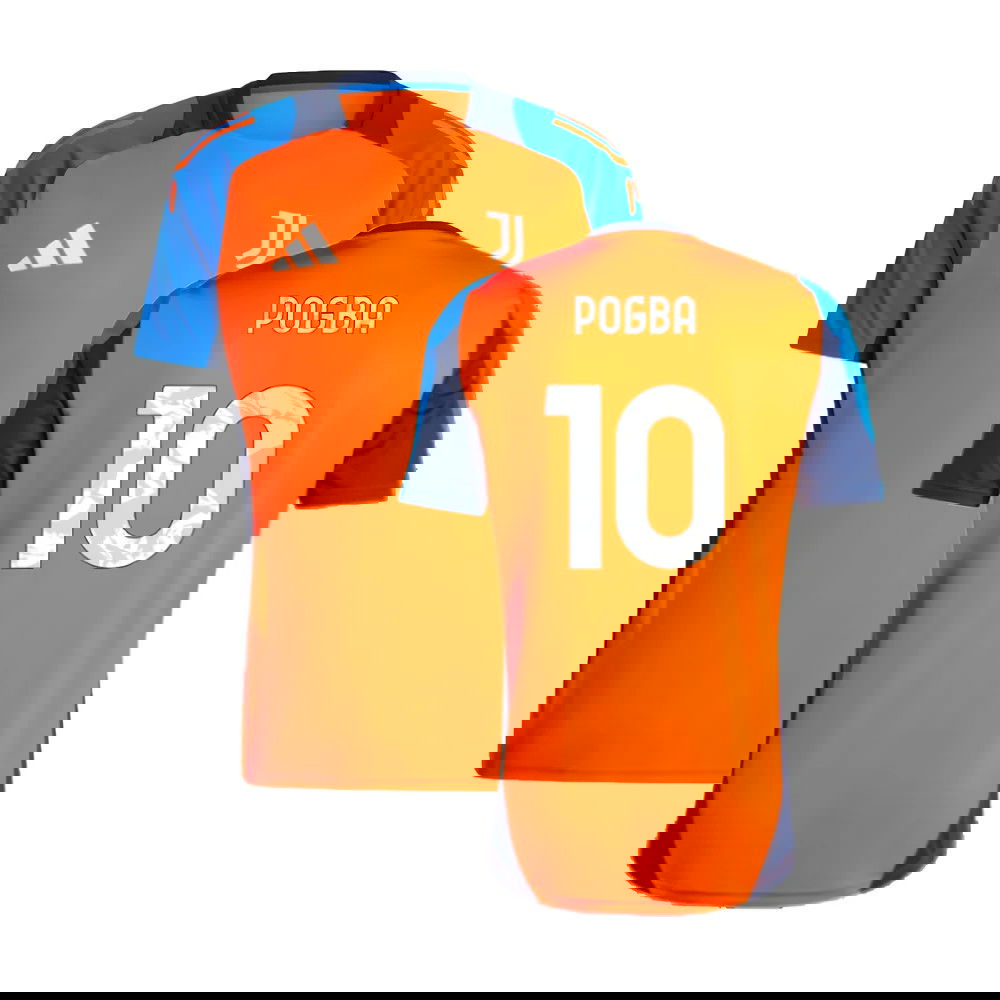 2024-2025 Juventus Training Jersey (Orange) (Pogba 10)