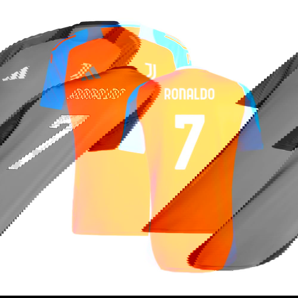2024-2025 Juventus Training Jersey (Orange) (Ronaldo 7)