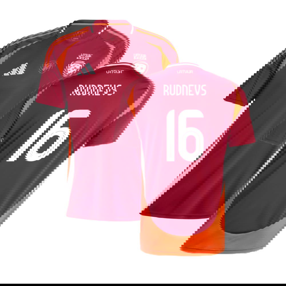 2024-2025 Latvia Home Shirt (Rudnevs 16)
