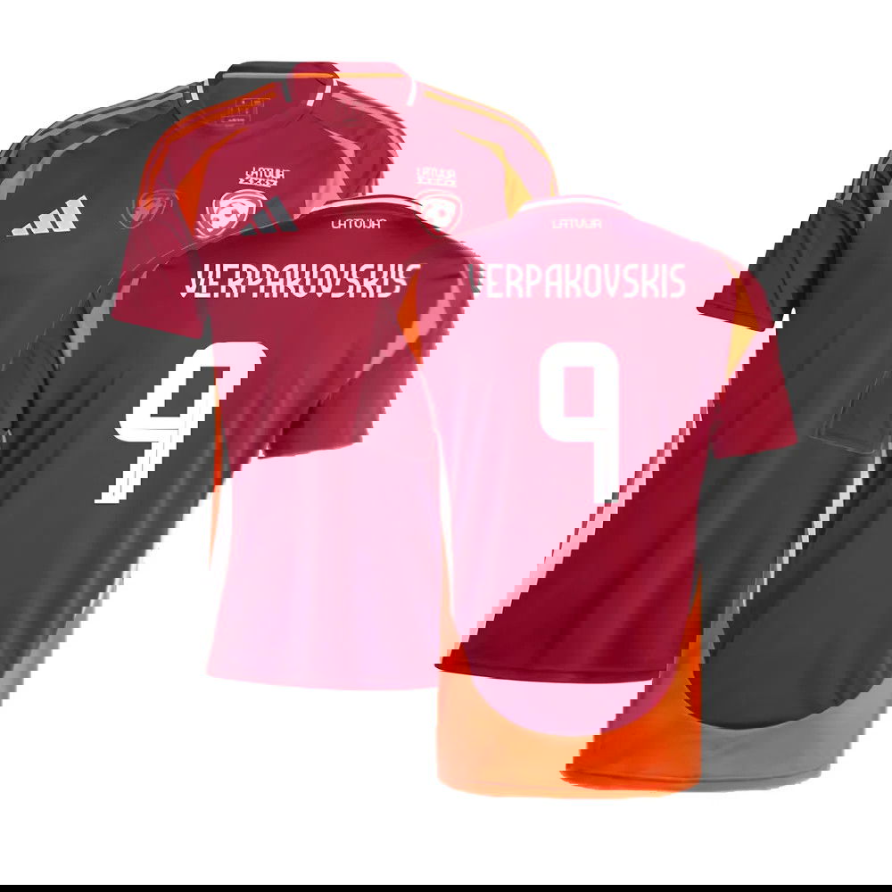 2024-2025 Latvia Home Shirt (Verpakovskis 9)