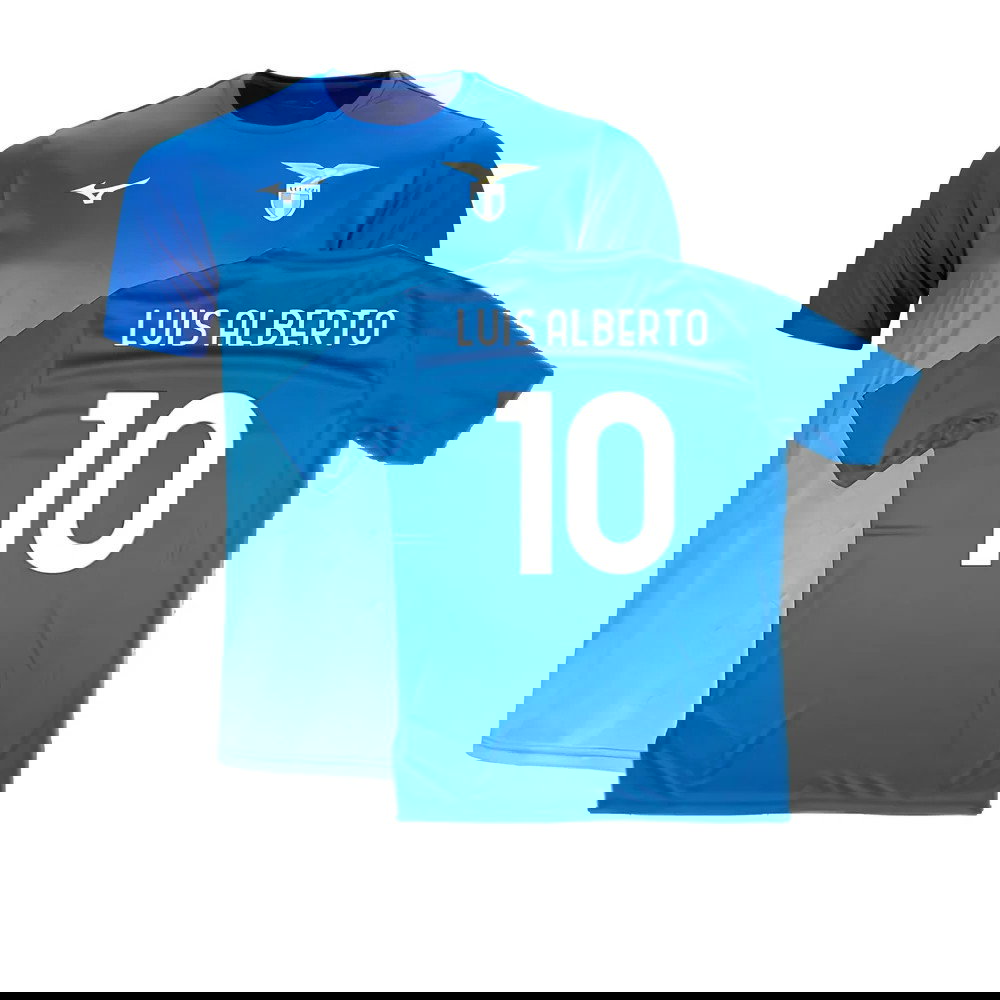 2024-2025 Lazio Graphic Training Shirt (Royal) (Luis Alberto 10)