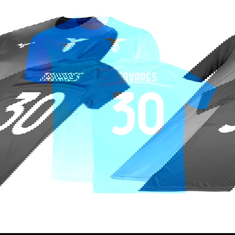 2024-2025 Lazio Graphic Training Shirt (Royal) (Tavares 30)