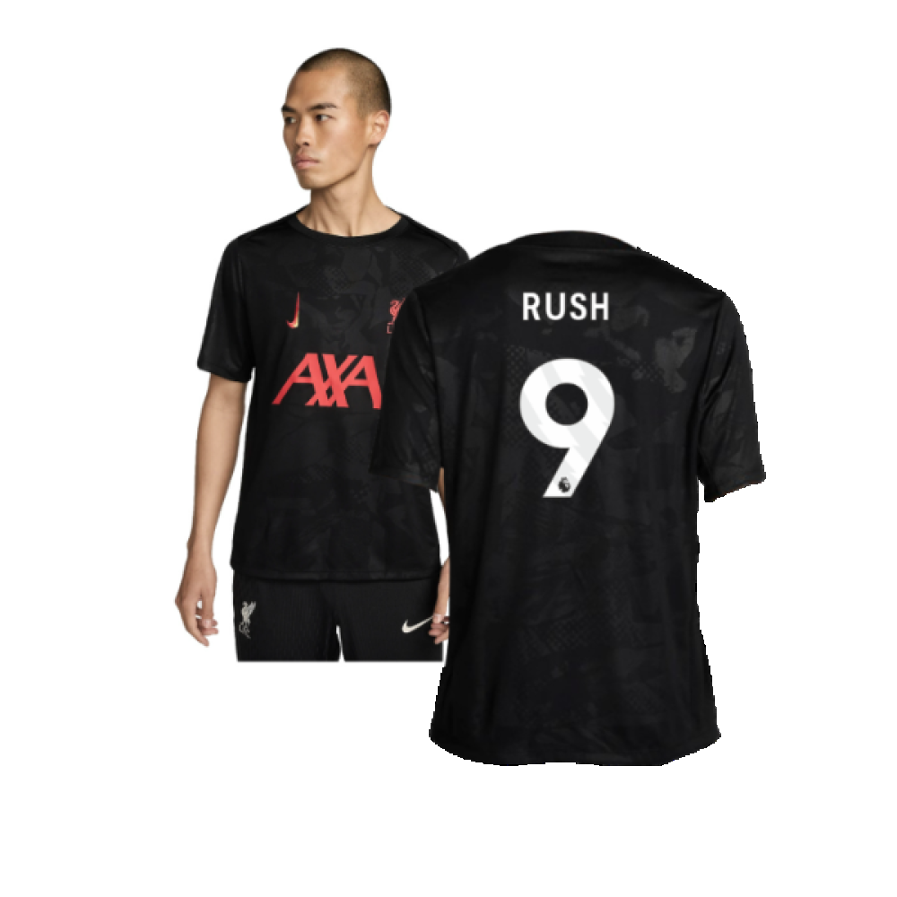 Liverpool Academy Pro Third Pre-Match Top (Black) (Rush 9) 2024-2025 Men's Polyester Made By: Nike