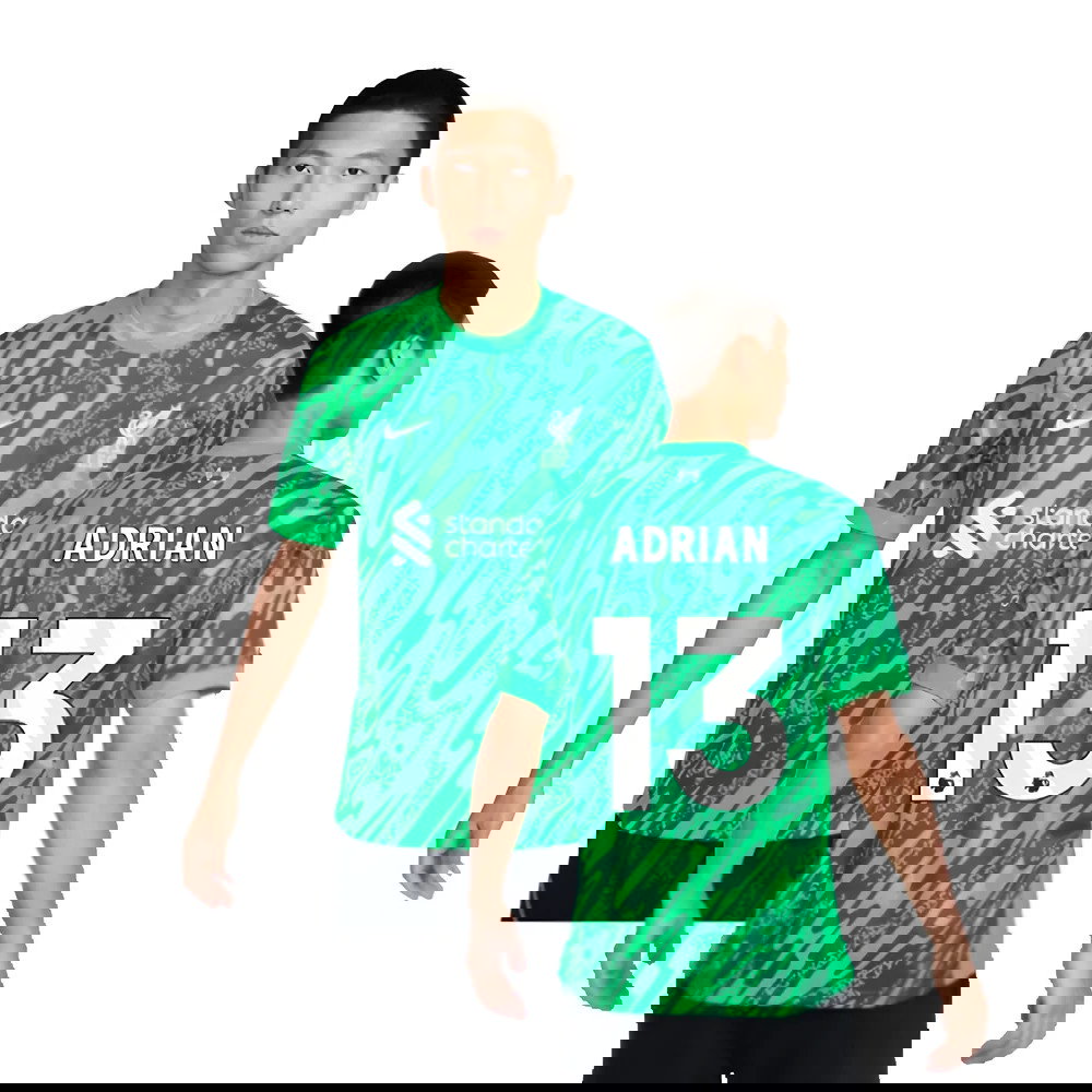 2024-2025 Liverpool Goalkeeper Shirt (Green) (Adrian 13)