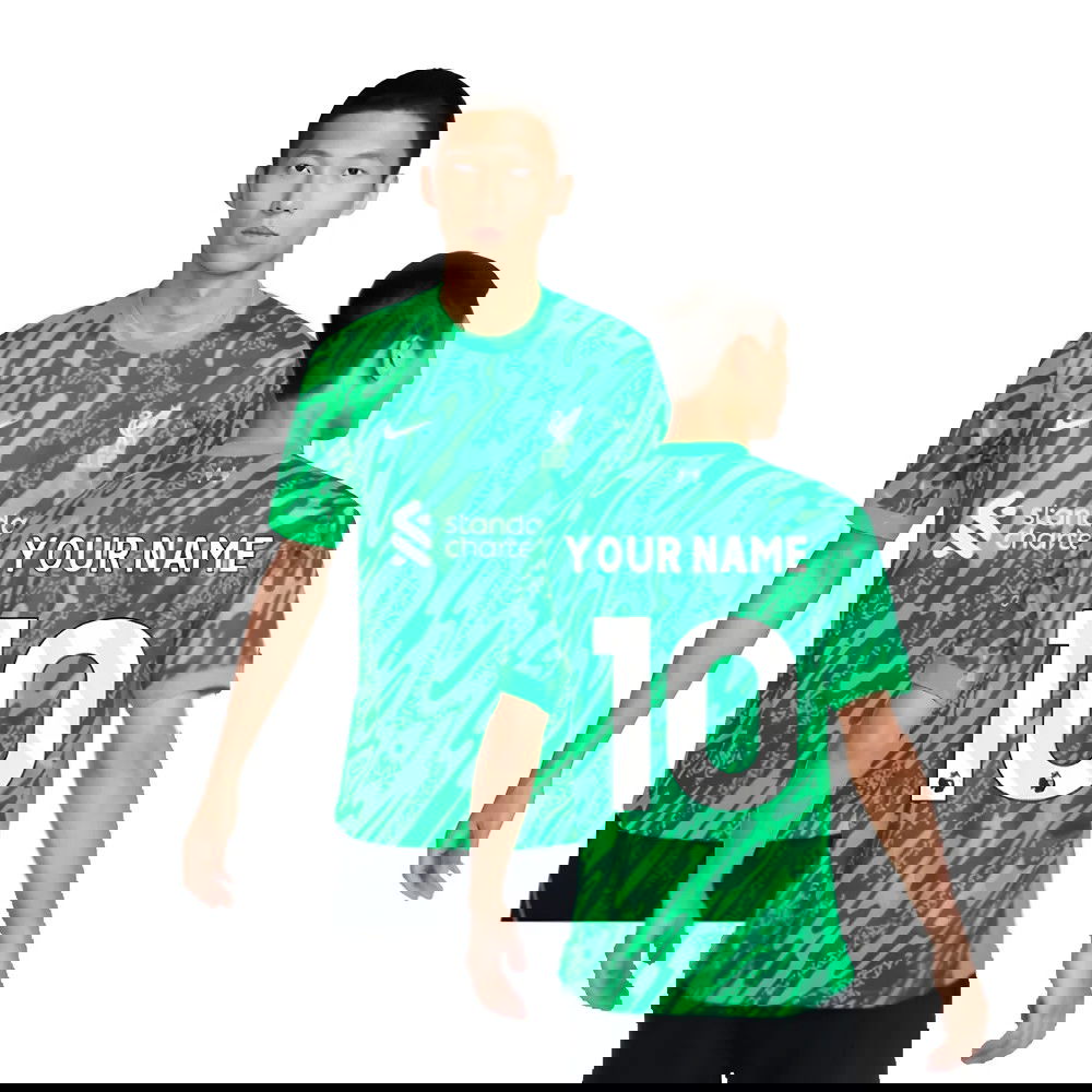 2024-2025 Liverpool Goalkeeper Shirt (Green) (Your Name)