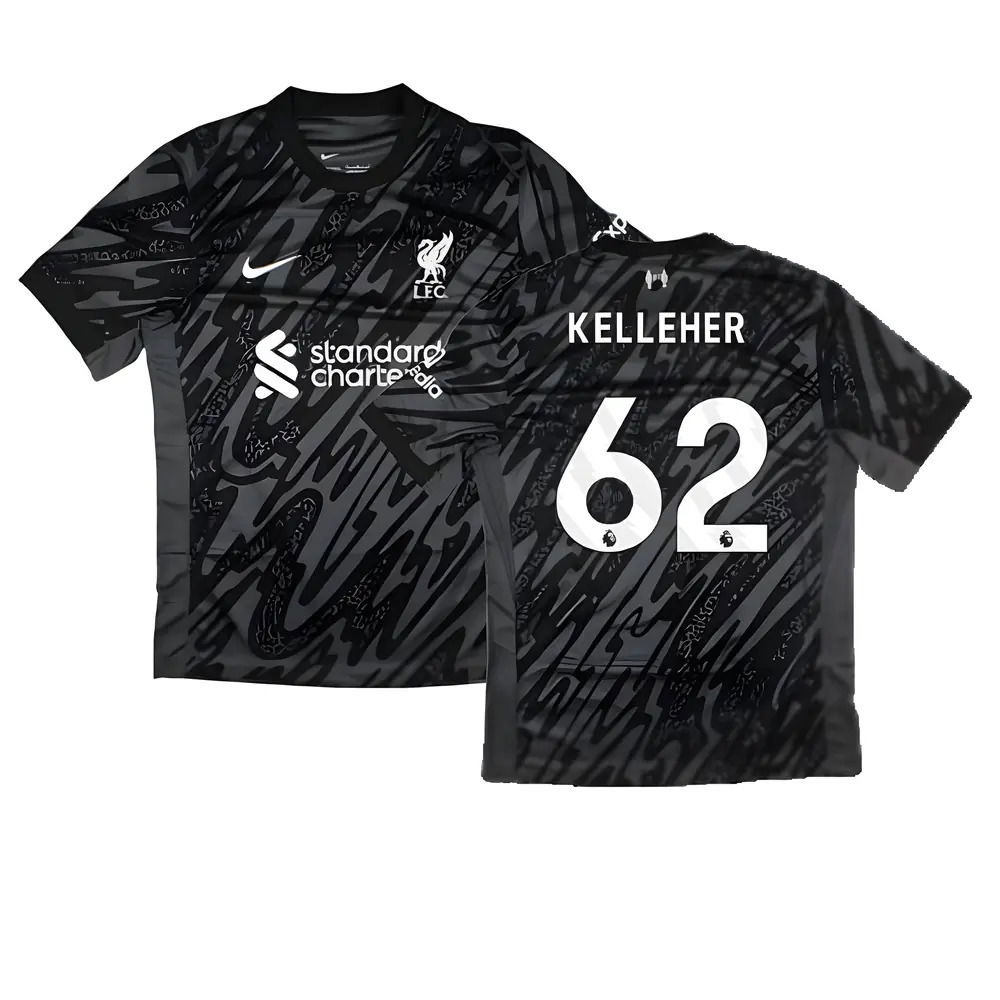 2024-2025 Liverpool Home Goalkeeper Shirt (Black) (Kelleher 62)