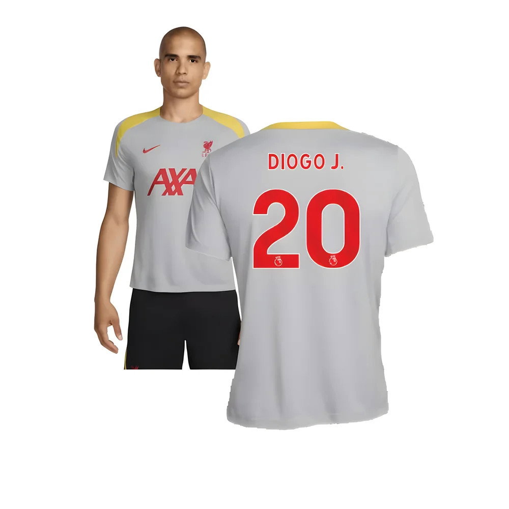 2024-2025 Liverpool Strike Third Shirt (Grey) (Diogo J. 20)