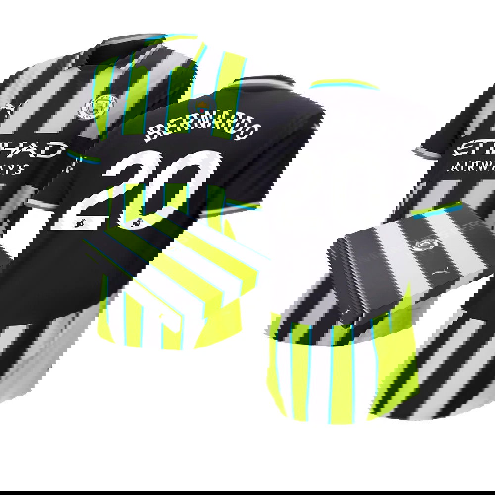 2024-2025 Man City Away Authentic Shirt w/packaging (Bernardo 20)